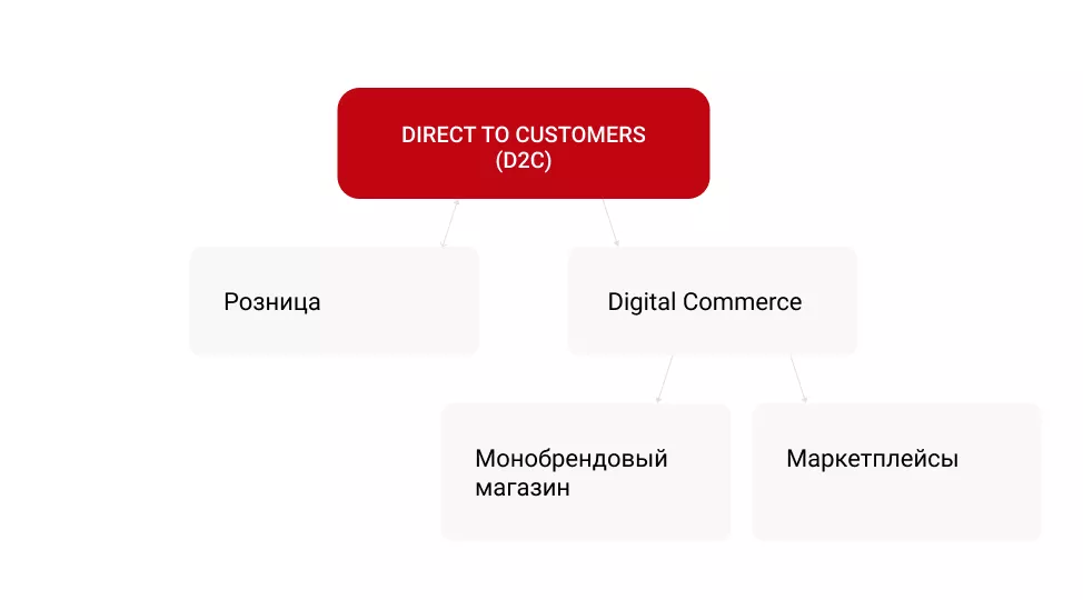 Структура продаж Direct To Customers (D2C)